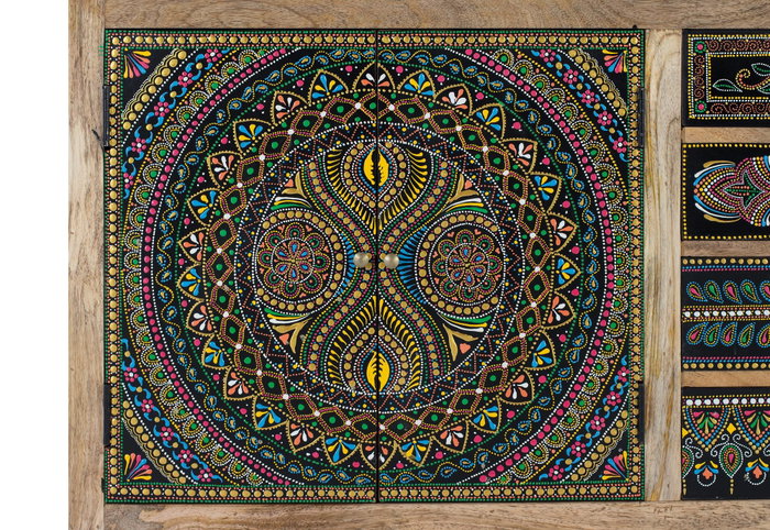 GINER Y COLOMER Aparador de madera de mango multicolor